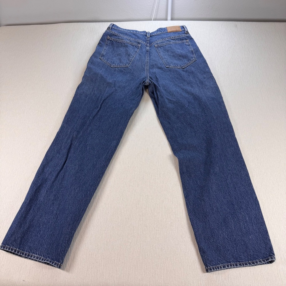 Madewell Women 29 Baggy Tapered Paneled Denim Jeans Blue Two Toned - Picture 7 of 12